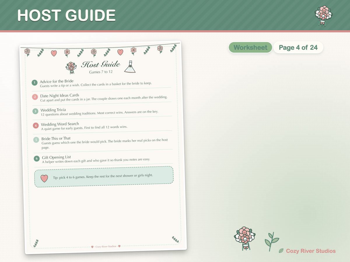 Bridal Shower Games Bundle, Garden Party Theme, image 3